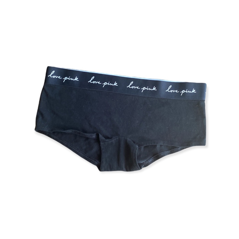 VS Black Boyshort Panties Medium